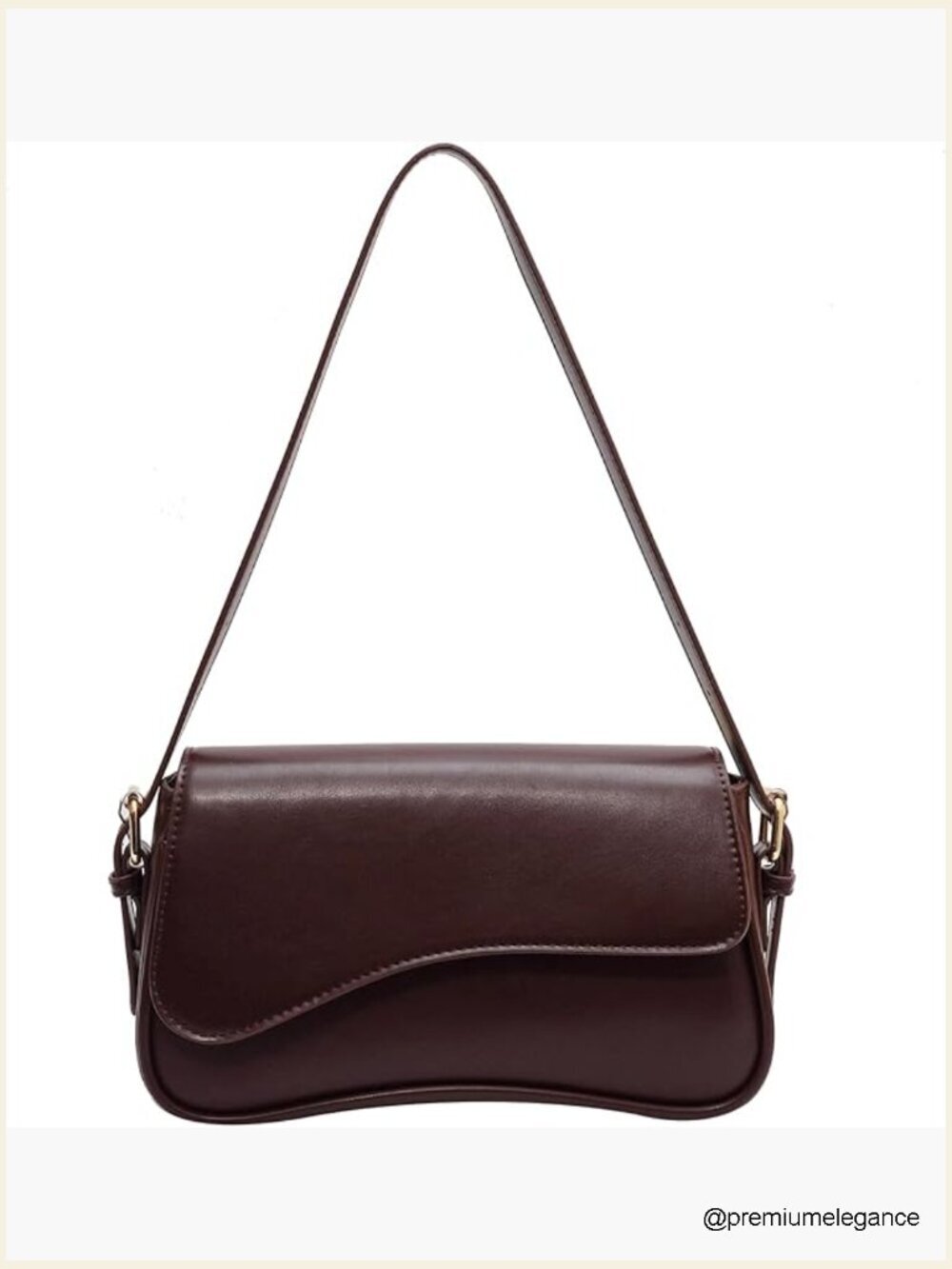 Small Shoulder Bag Clutch Hobo Purse with Zipper Crossbody Retro Vegan Leather